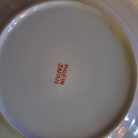 Vintage Violet Chintz Desert Plates Set of 2 - Picture 6 of 7